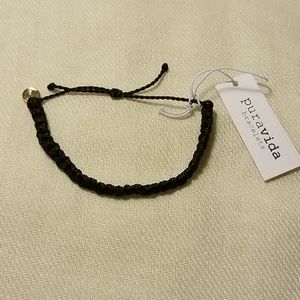 Pura vida Black braided bracelet